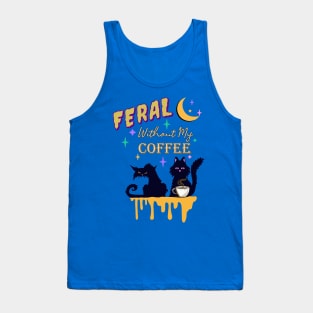 Funny Coffee & Cat Sarcastic Halloween Tank Top